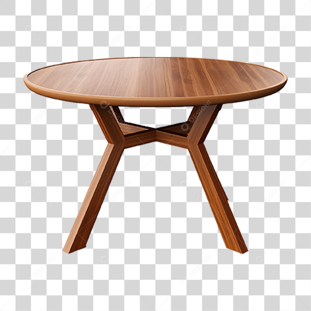 Mesa Redonda Moderna PNG Transparente
