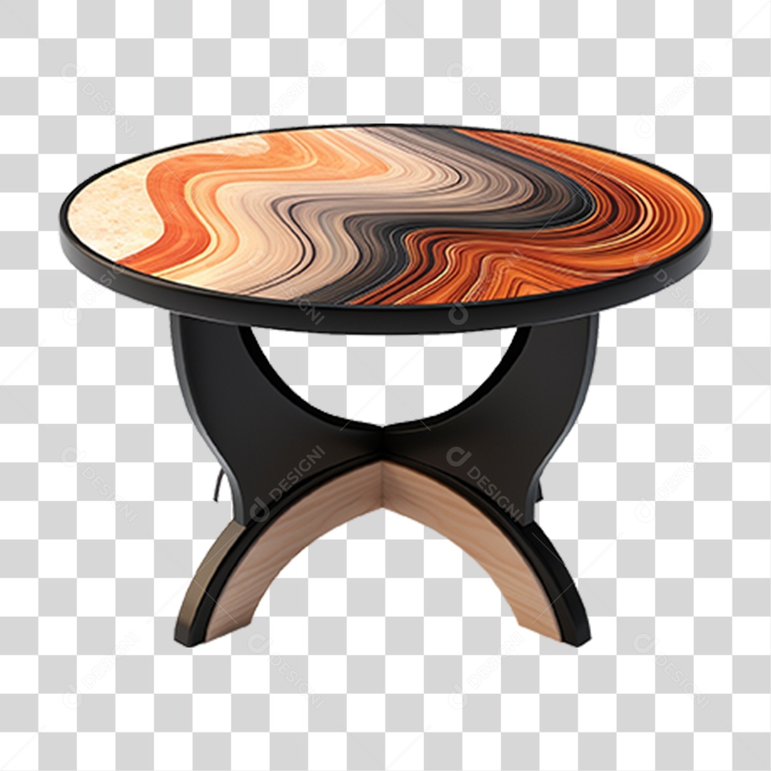 Mesa Redonda Moderna PNG Transparente