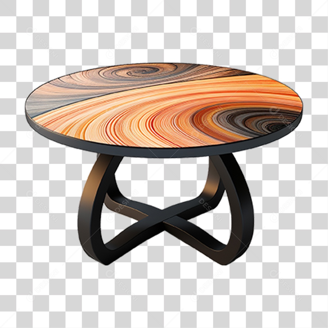 Mesa Redonda Moderna PNG Transparente