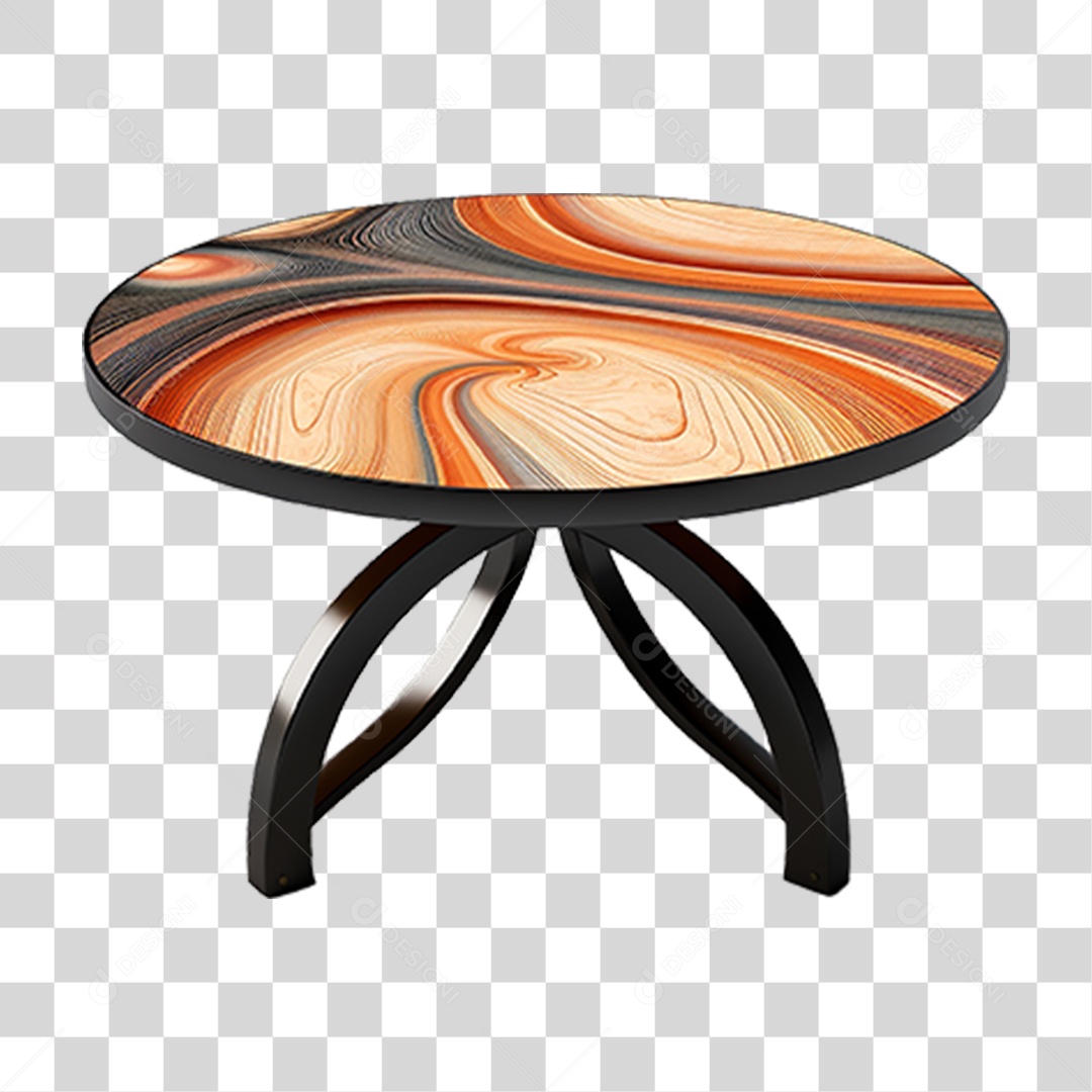 Mesa Redonda Moderna PNG Transparente