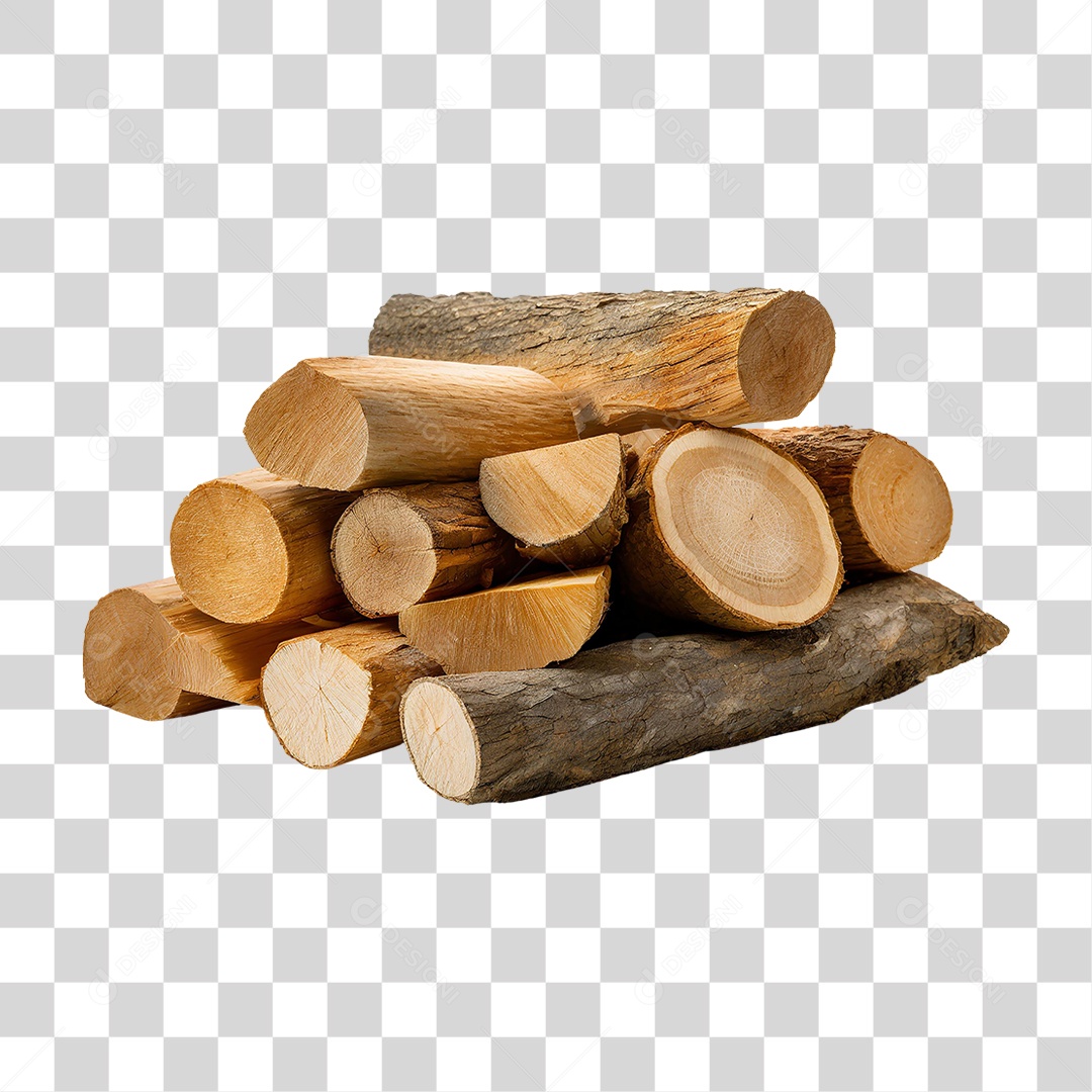 Pilha de Madeiras PNG Transparente