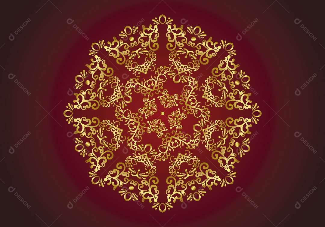 Ornamento Vintage Ilustração Vetor EPS