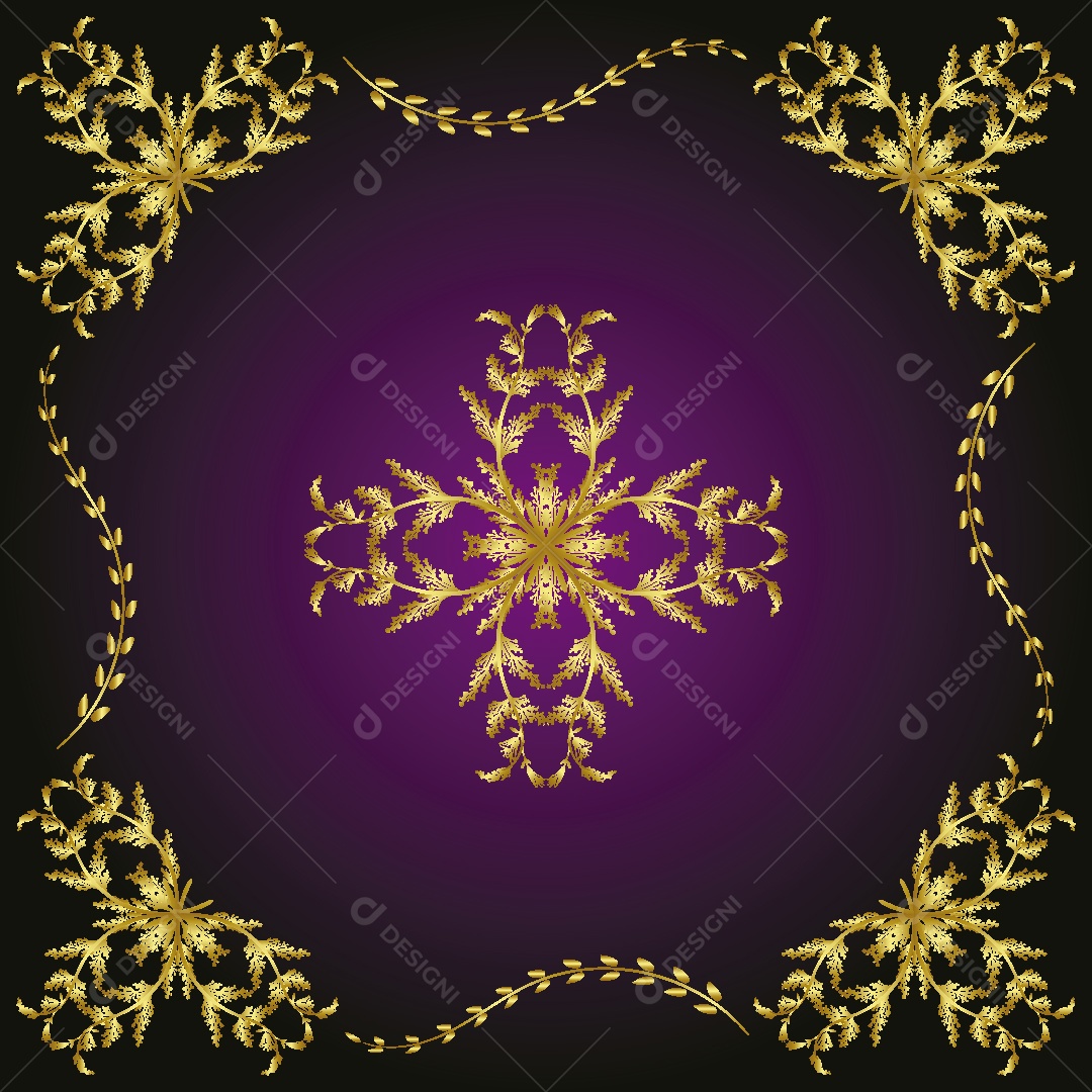 Ornamento Vintage Ilustração Vetor EPS