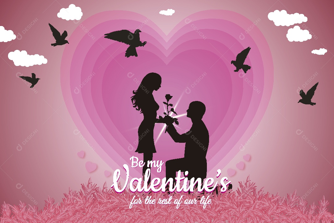 Feliz Dias dos Namorados Ilustração Vetor EPS