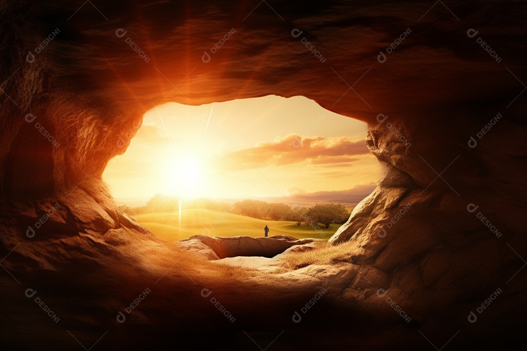 Páscoa e ressurreição túmulo vazio de Jesus