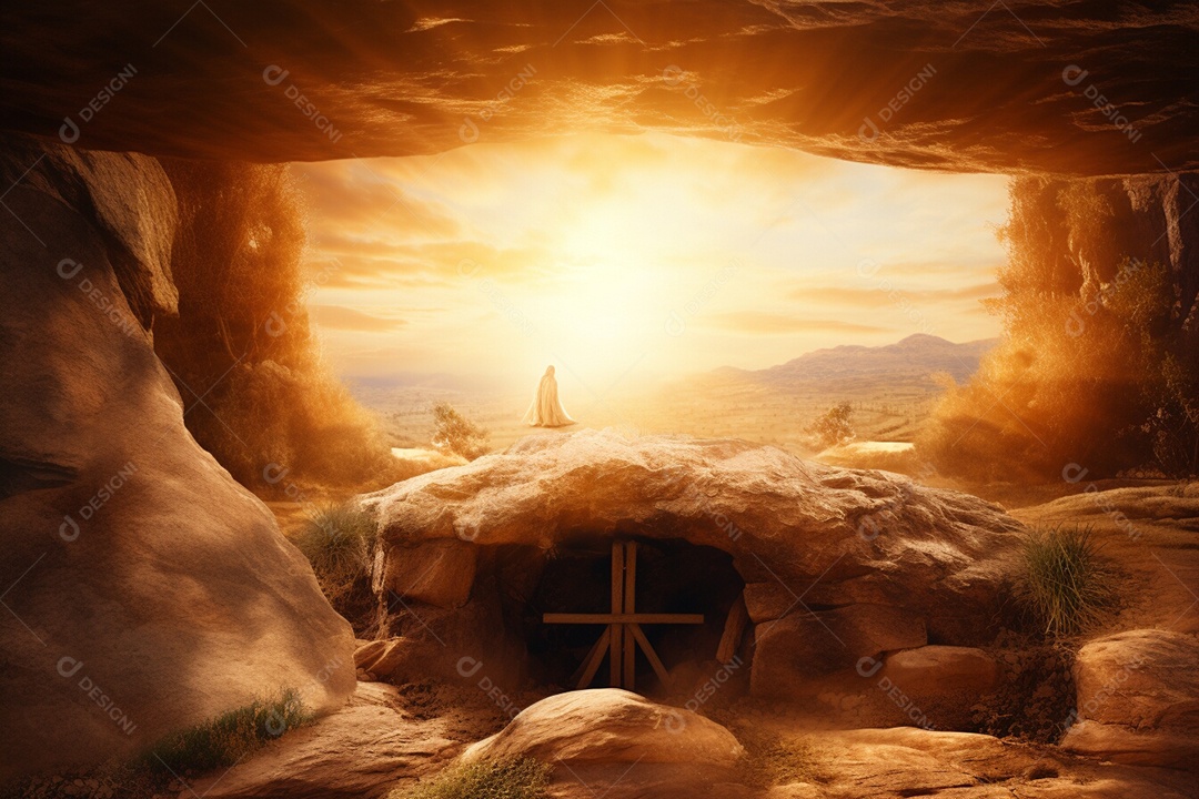 Páscoa e ressurreição túmulo vazio de Jesus