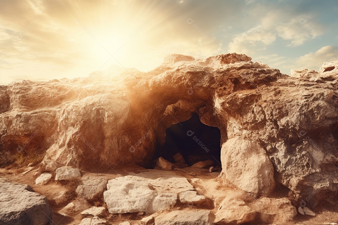 Páscoa e ressurreição túmulo vazio de Jesus