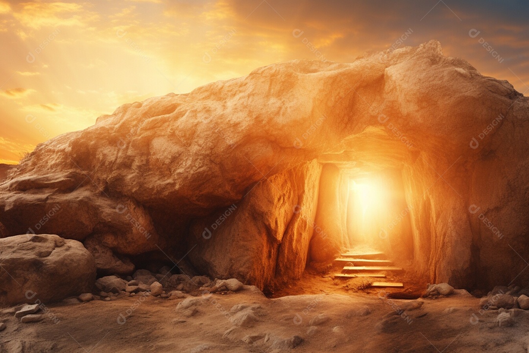 Páscoa e ressurreição túmulo vazio de Jesus