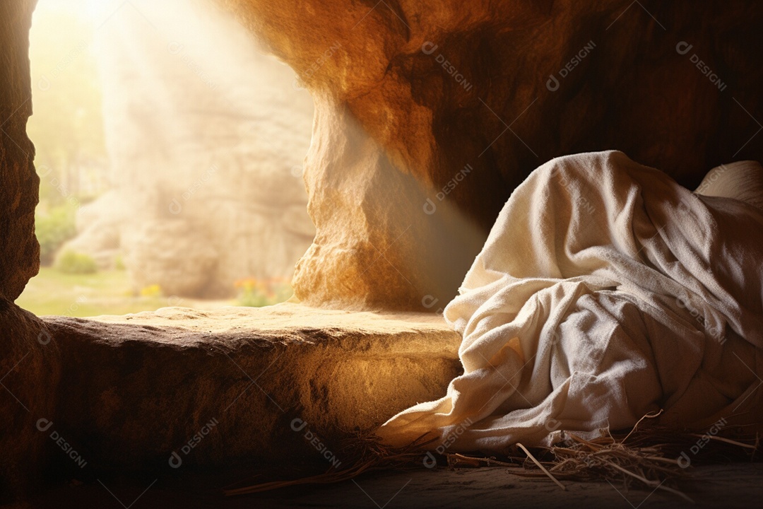 Páscoa e ressurreição túmulo vazio de Jesus