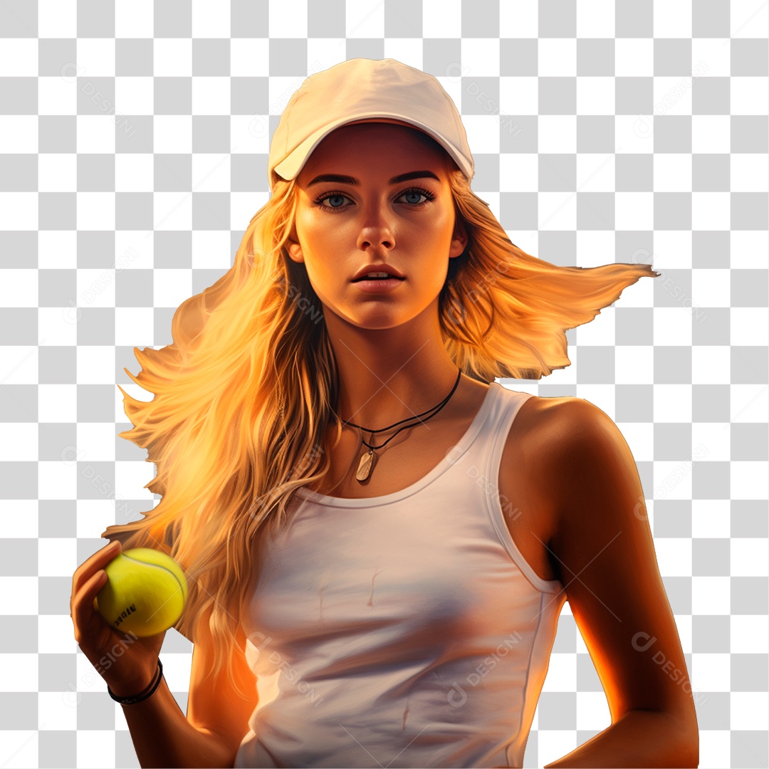 Tenista Profissional PNG Transparente