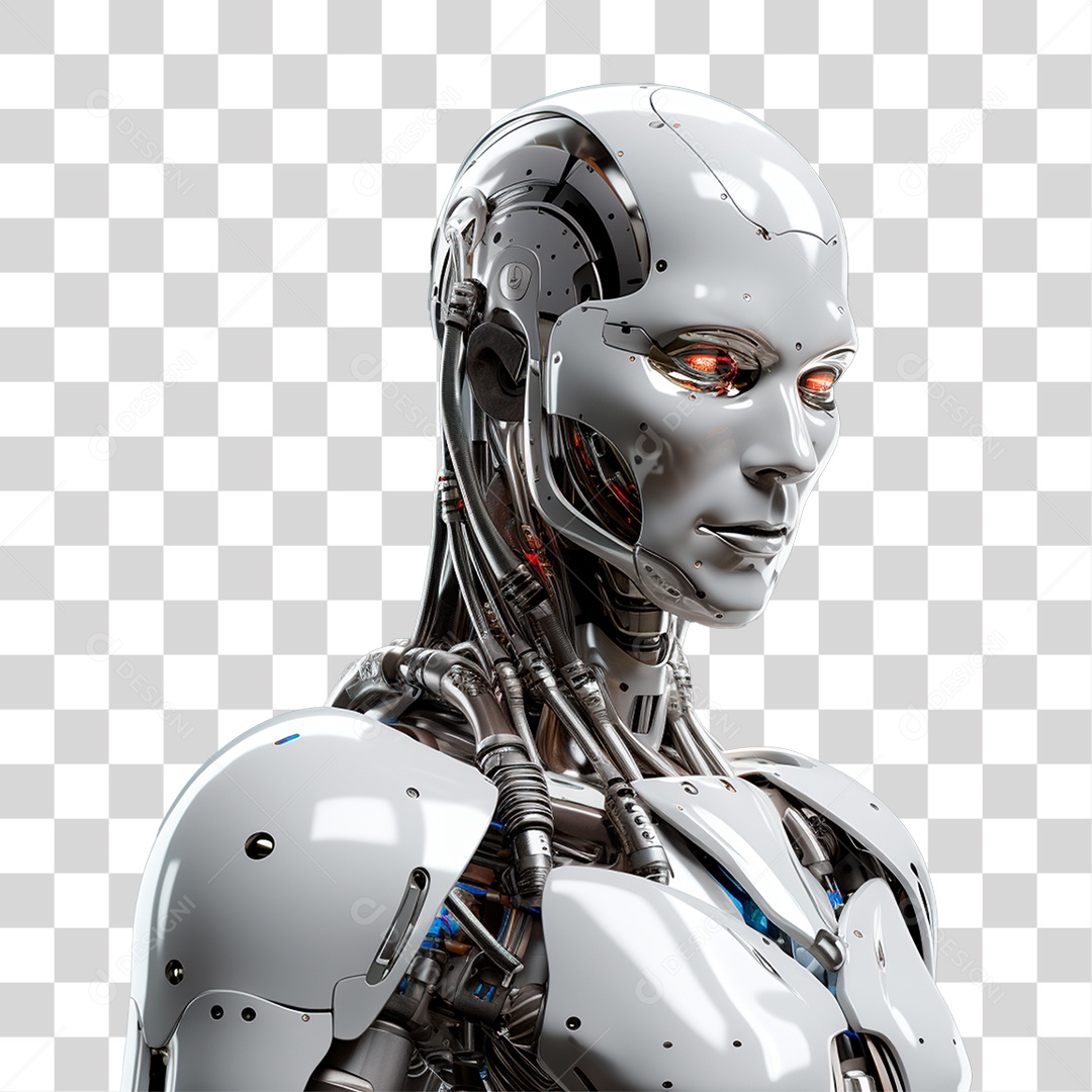 Máquina Robô Android PNG Transparente