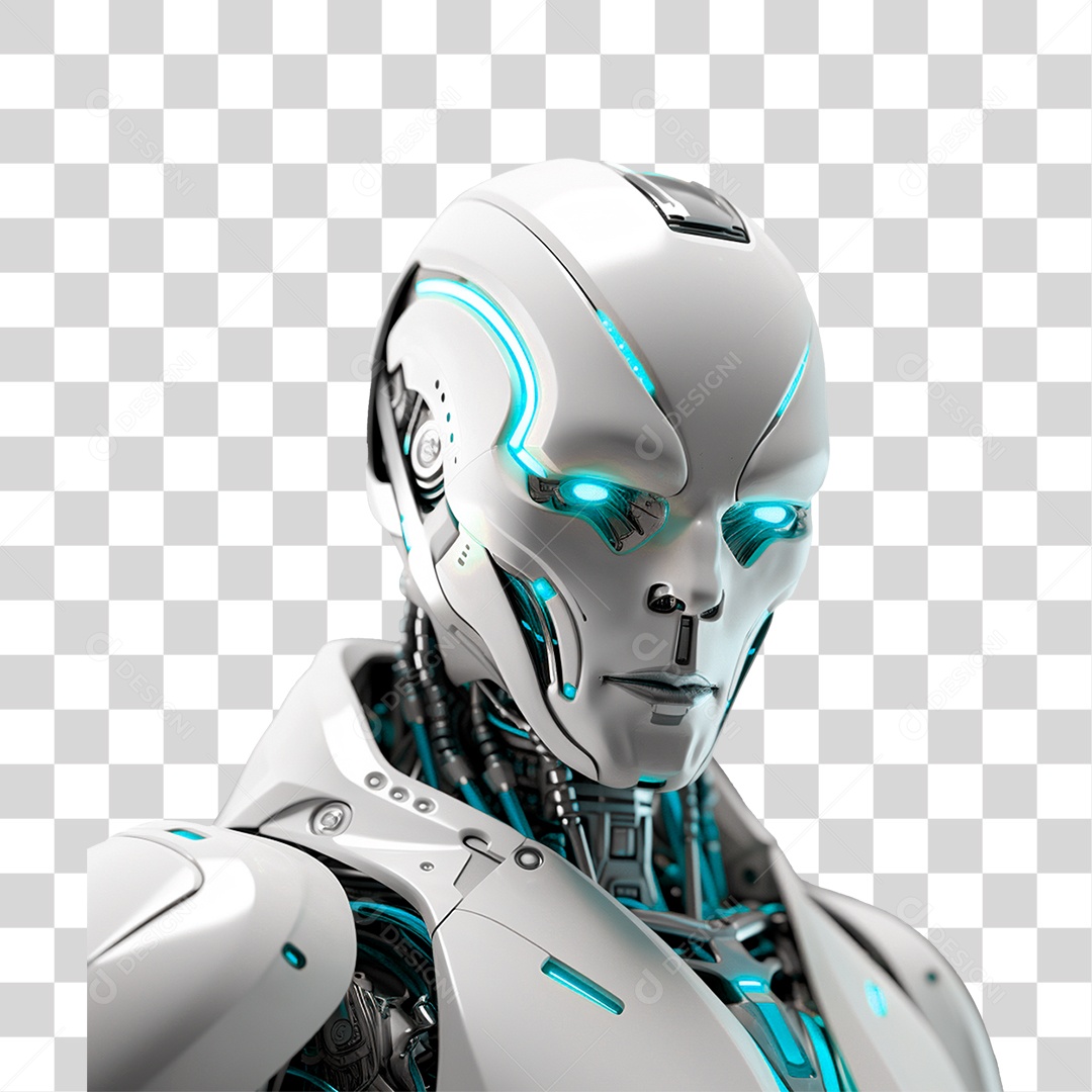 Máquina Robô Android PNG Transparente