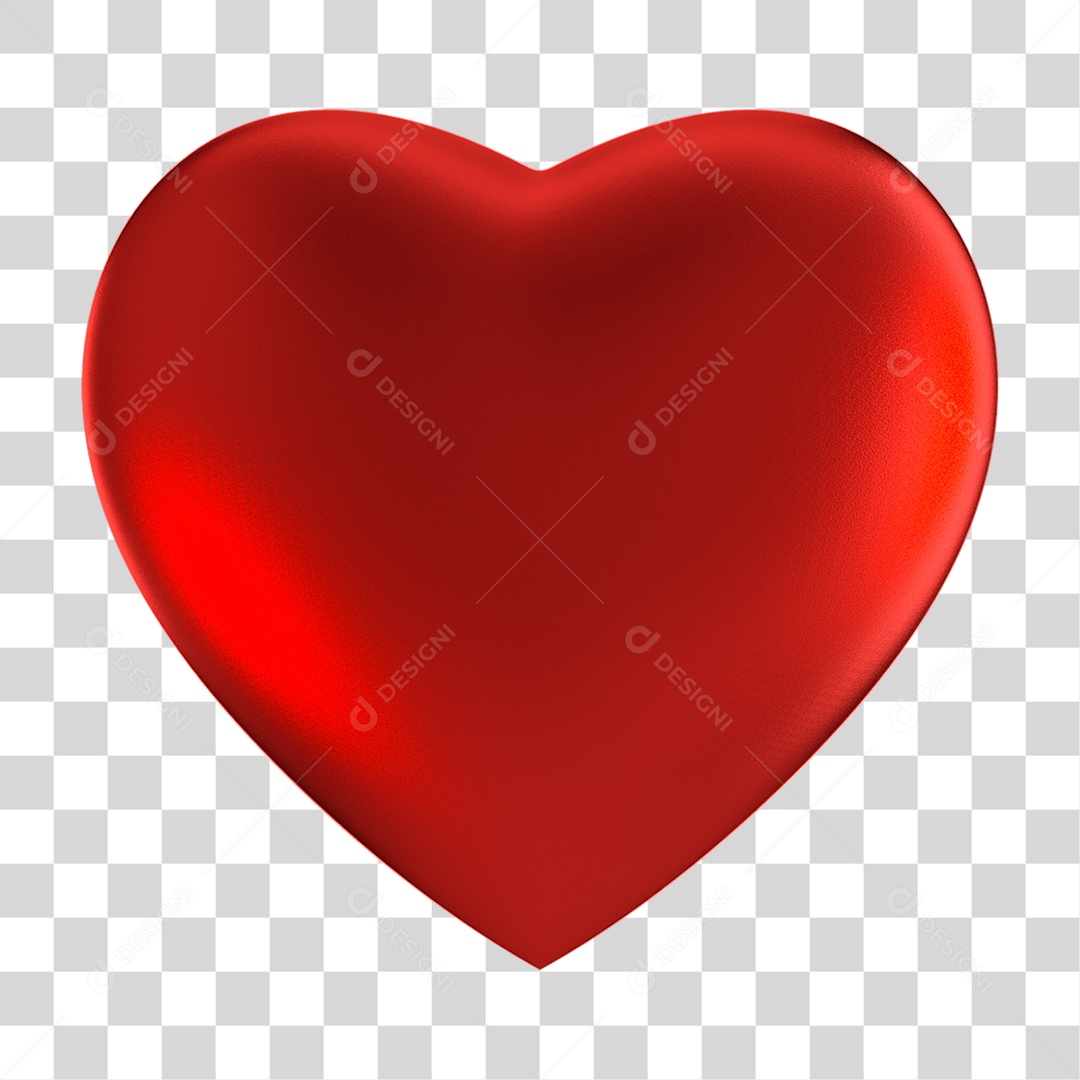 Coração Vermelho PNG Transparente