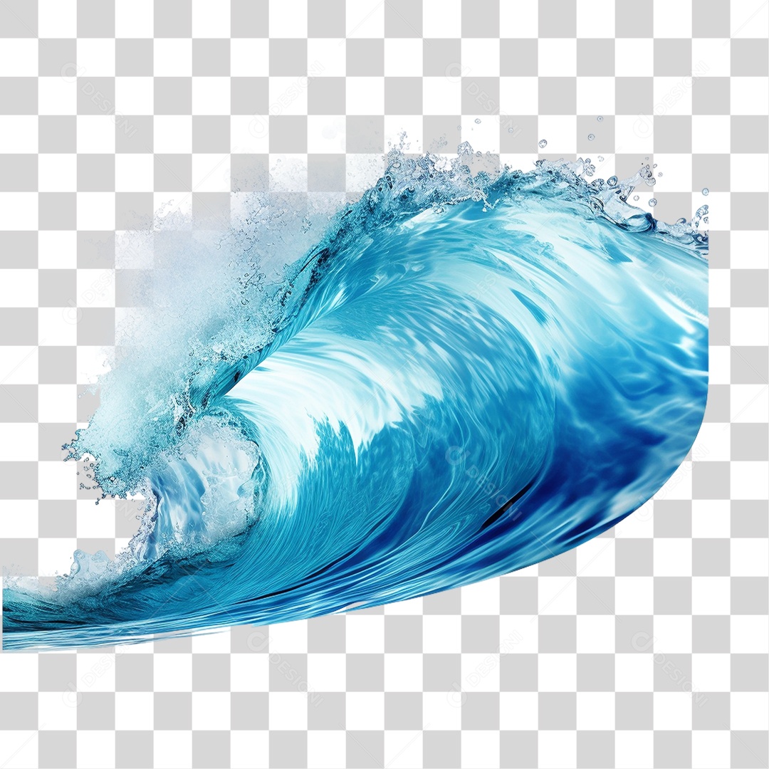 Ondas Oceano PNG Transparente