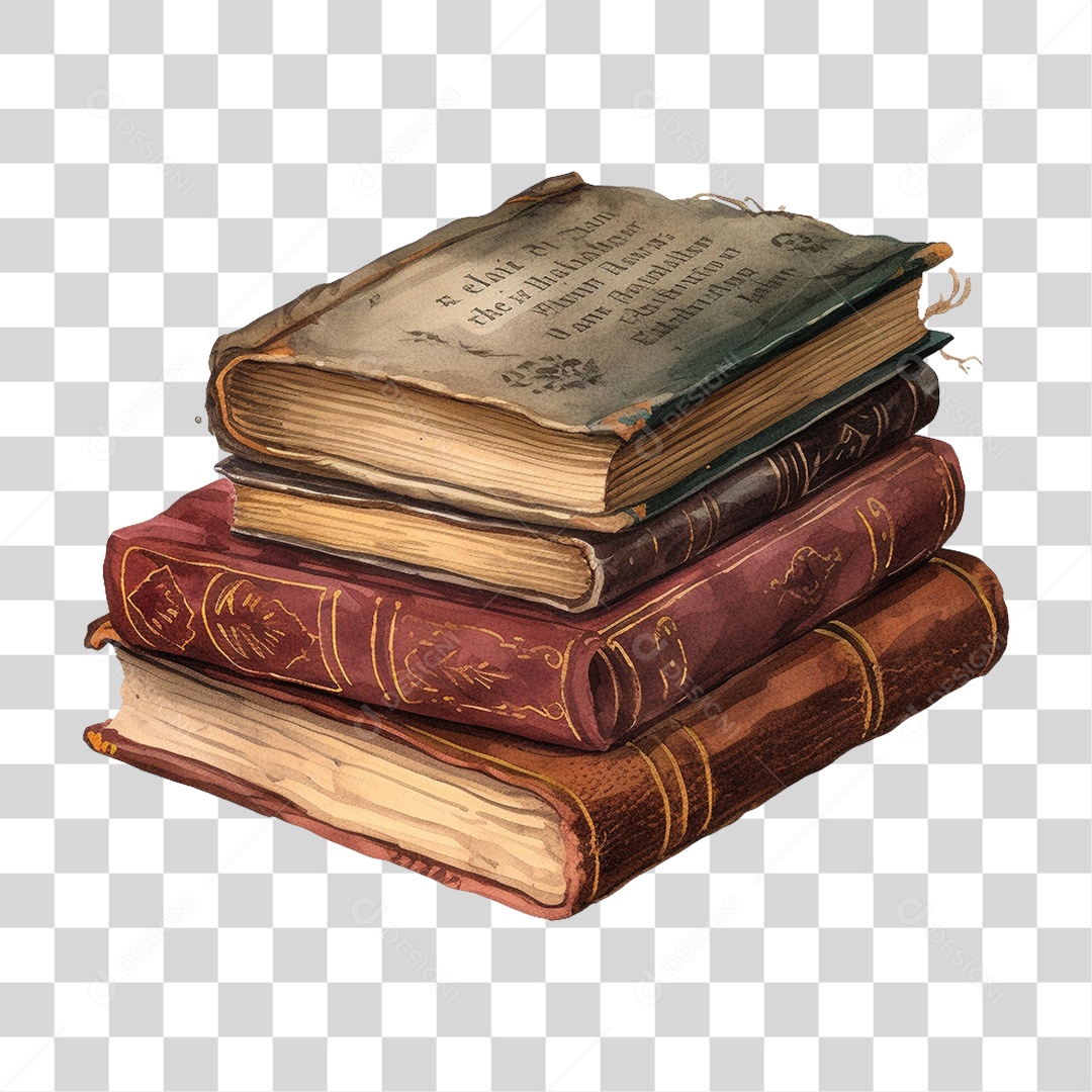Pilha de Livros PNG Transparente