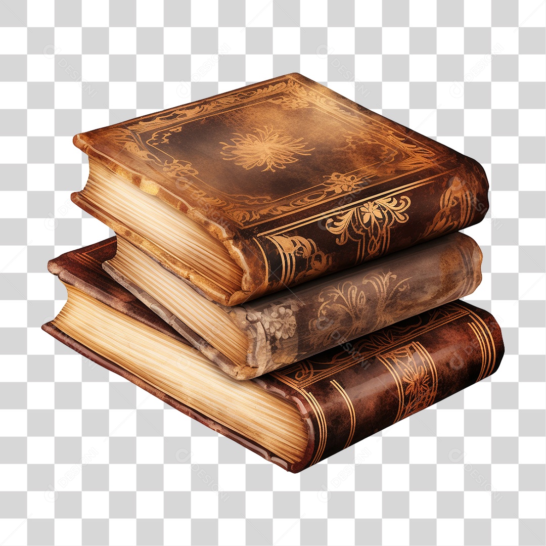 Pilha de Livros PNG Transparente