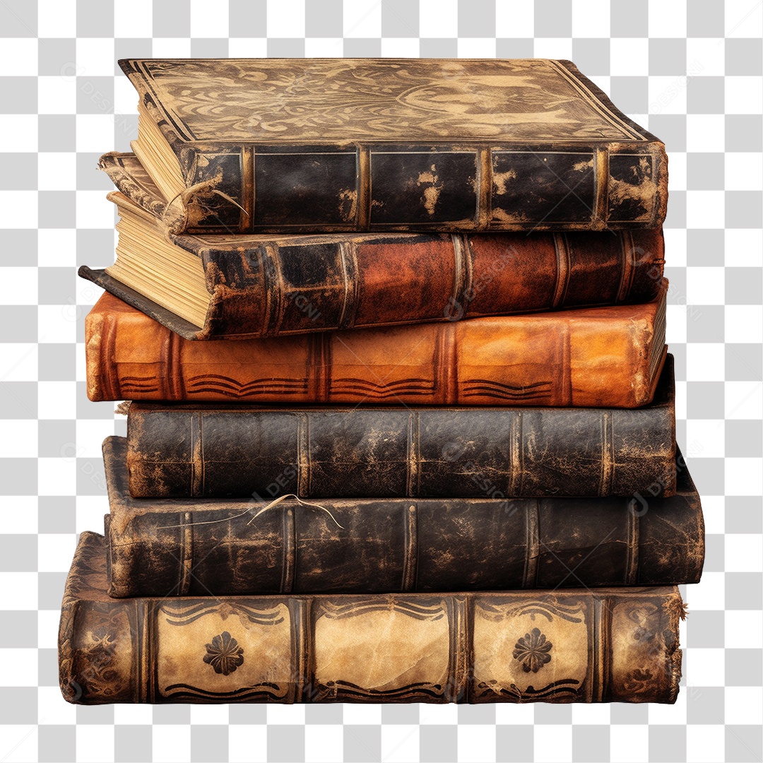 Pilha de Livros PNG Transparente