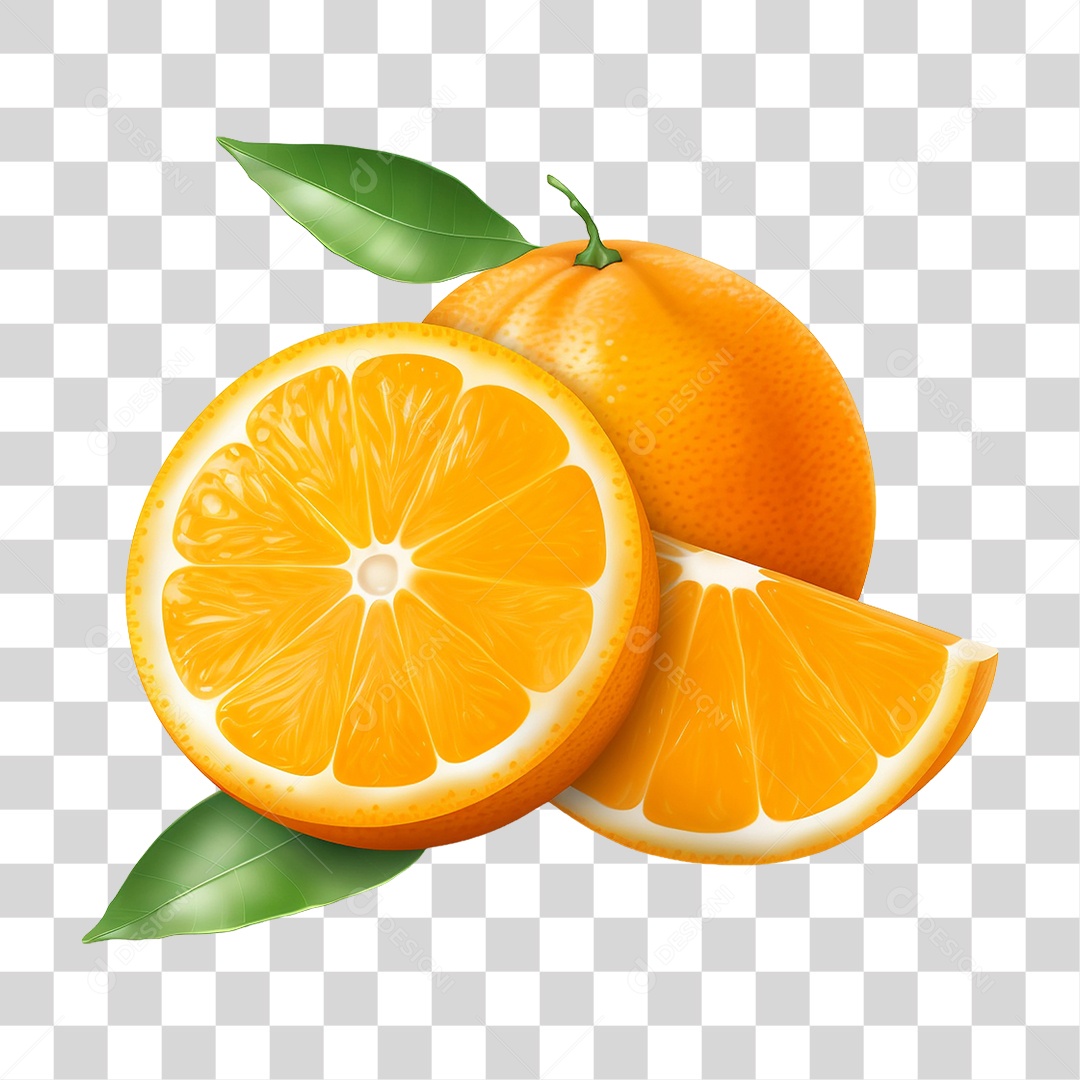 Fruta Laranja PNG Transparente