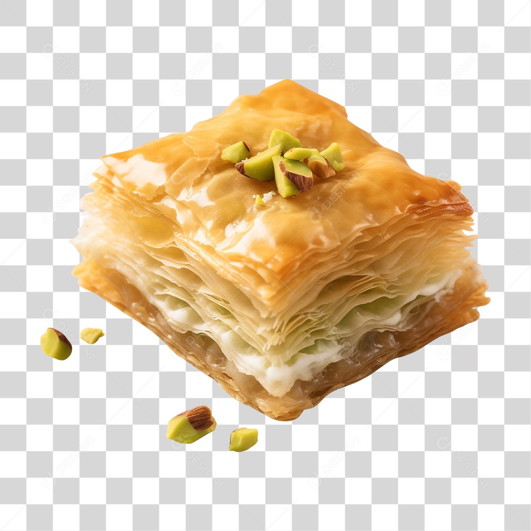 Baklava de Pistache PNG Transparente