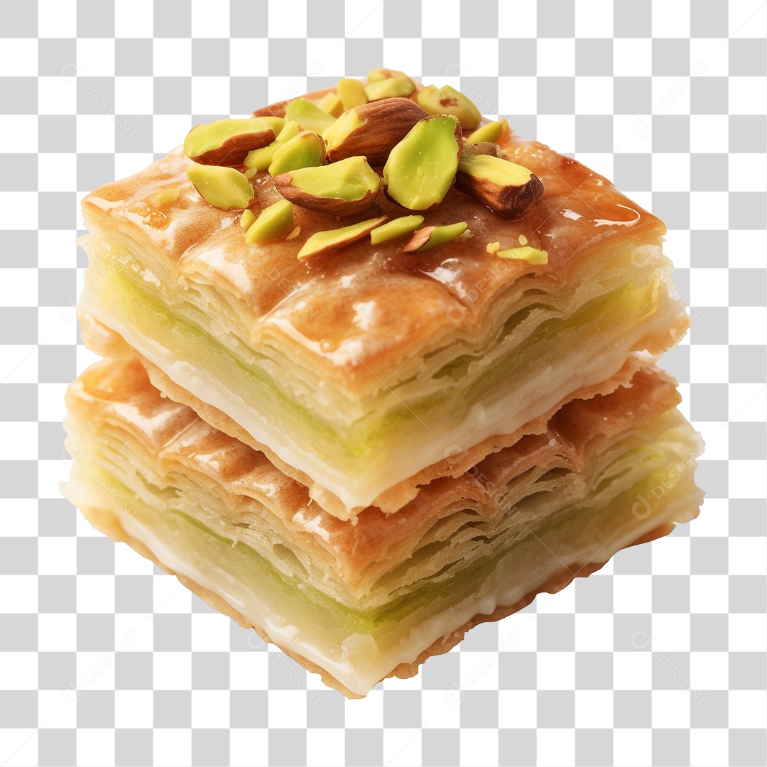 Baklava de Pistache PNG Transparente