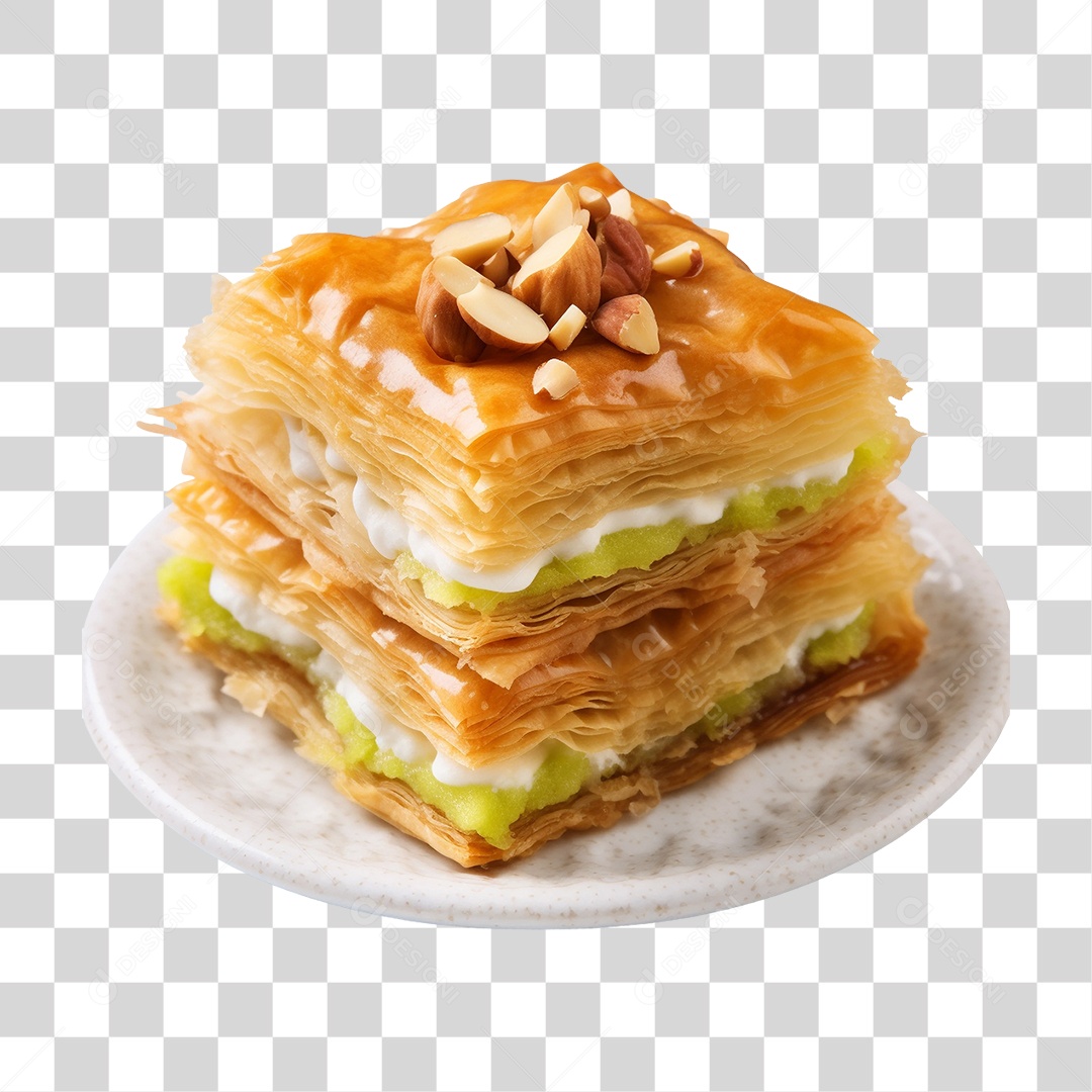 Baklava de Pistache PNG Transparente