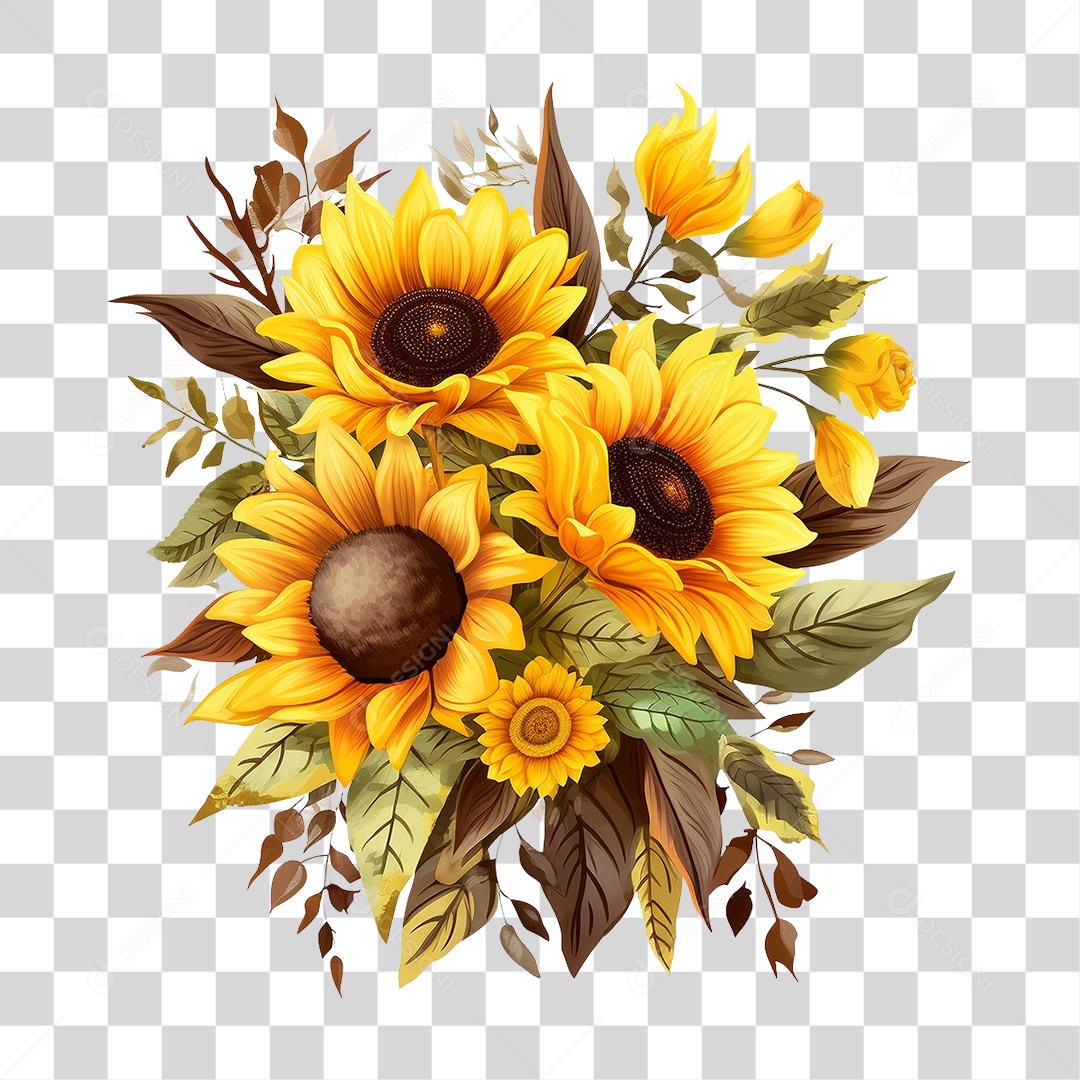 Girassol PNG Transparente