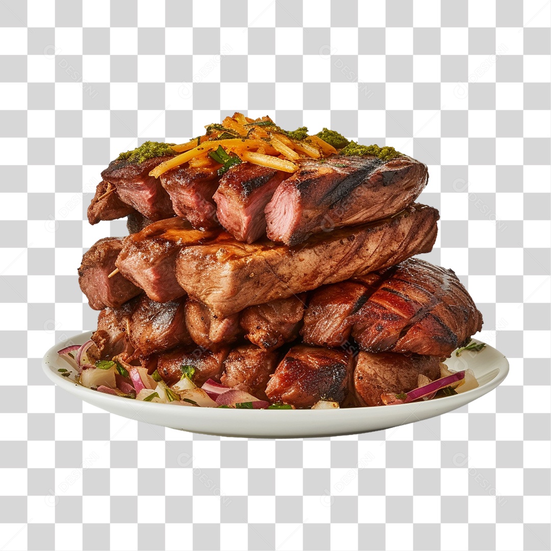 Pilha de Carne PNG Transparente