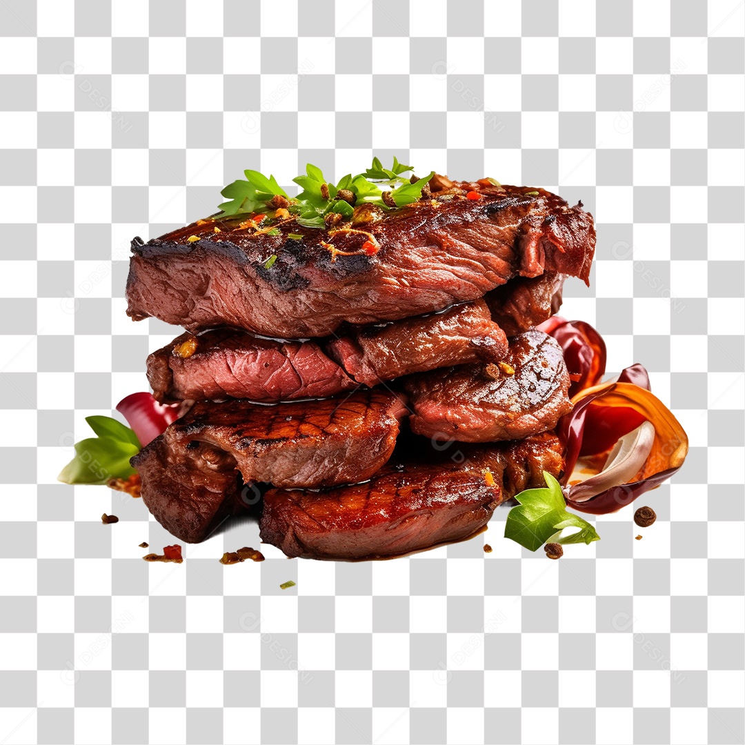 Pilha de Carne PNG Transparente