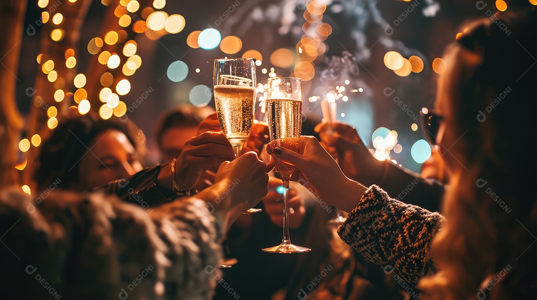 Casal romântico em piquenique ao entardecer, com velas e flores decorando o cenário do Dia dos Namorados