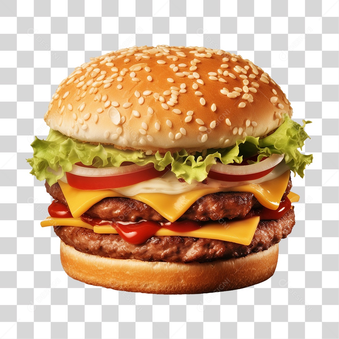Hamburguer Lanche PNG Transparente