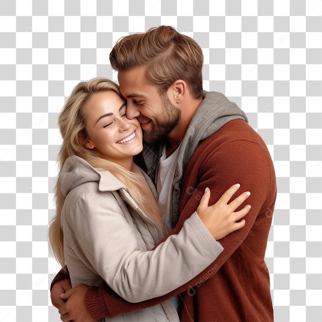 Casal de Namorados PNG Transparente
