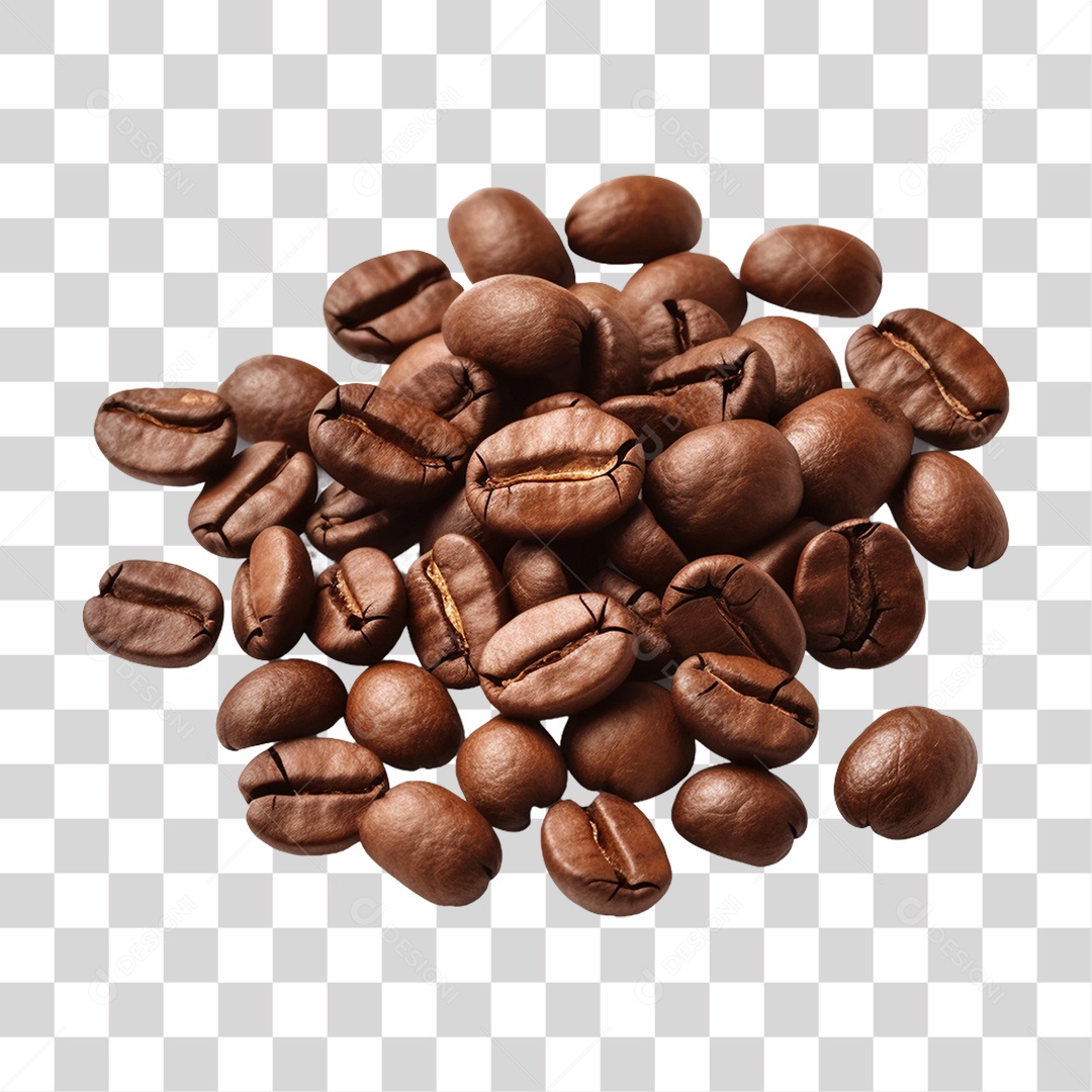 Grãos de Café PNG Transparente