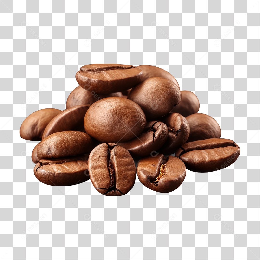 Grãos de Café PNG Transparente