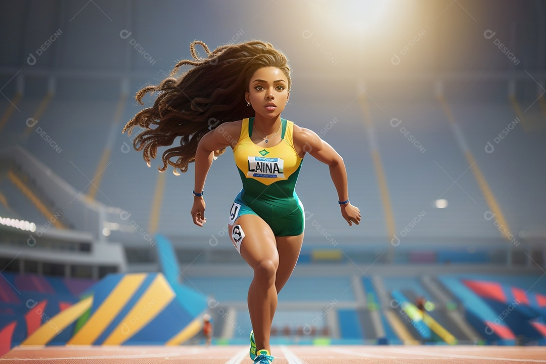 Jogo Olímpico uma renderização 3D de uma ilustração conceitual Sports Sph IA generativa