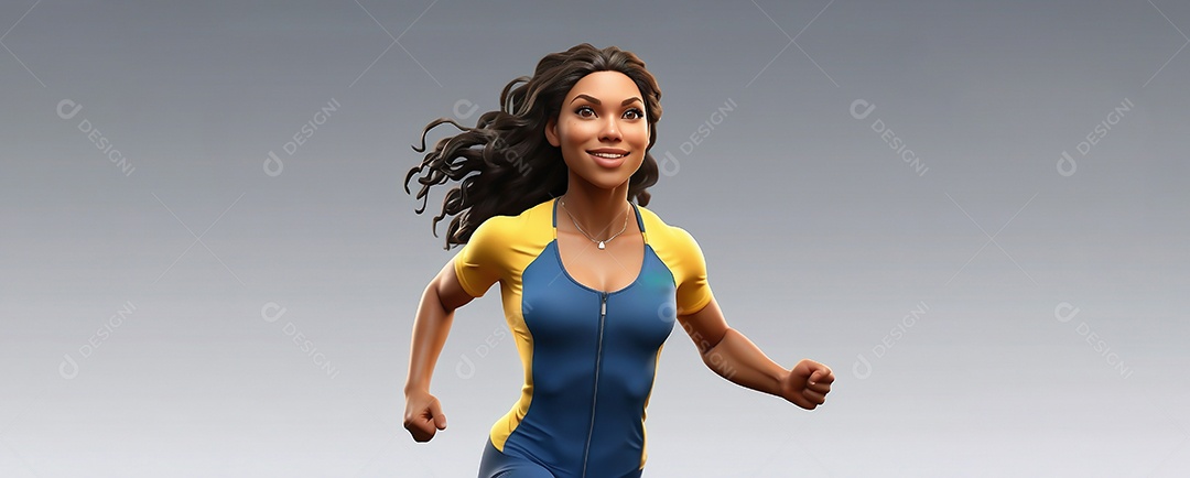 Jogo Olímpico uma renderização 3D de uma ilustração conceitual Sports Sph IA generativa