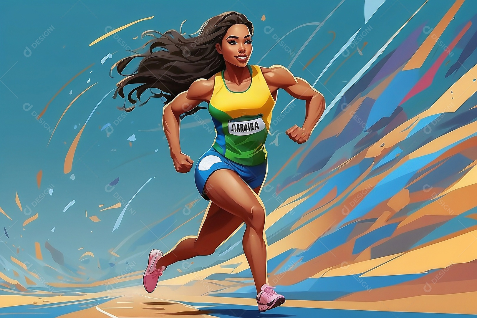 Jogo Olímpico uma renderização 3D de uma ilustração conceitual Sports Sph IA generativa