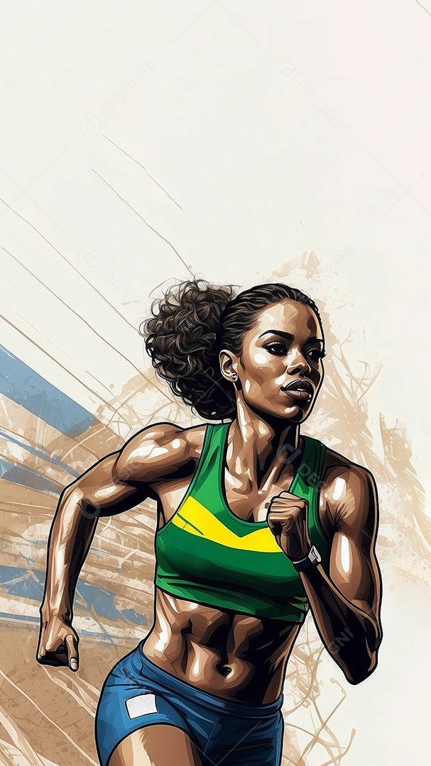 Jogo Olímpico uma renderização 3D de uma ilustração conceitual Sports Sph IA generativa