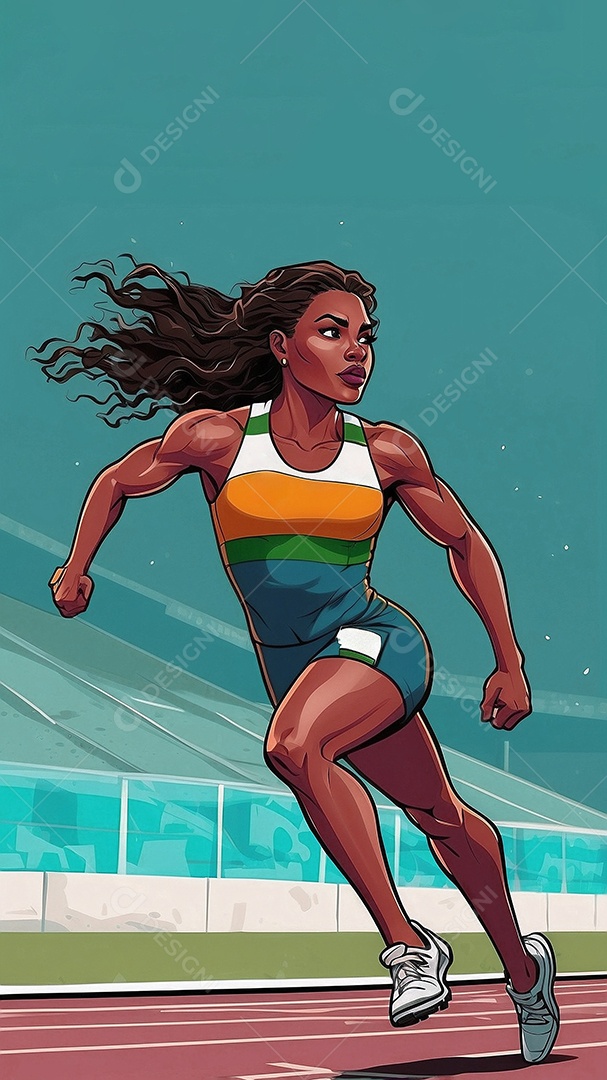 Jogo Olímpico uma renderização 3D de uma ilustração conceitual Sports Sph IA generativa