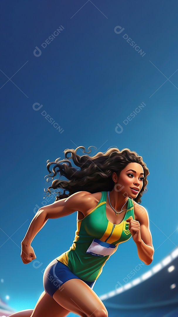 Jogo Olímpico uma renderização 3D de uma ilustração conceitual Sports Sph IA generativa