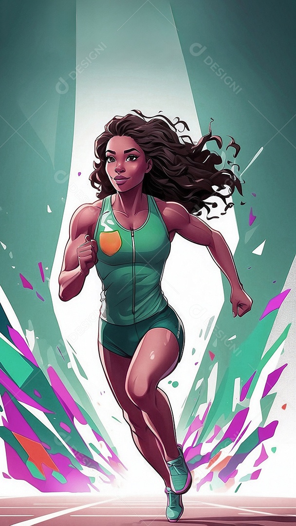 Jogo Olímpico uma renderização 3D de uma ilustração conceitual Sports Sph IA generativa