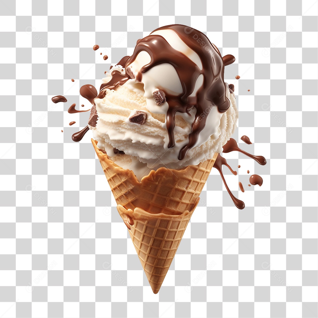 Casquinha de Sorvete PNG Transparente