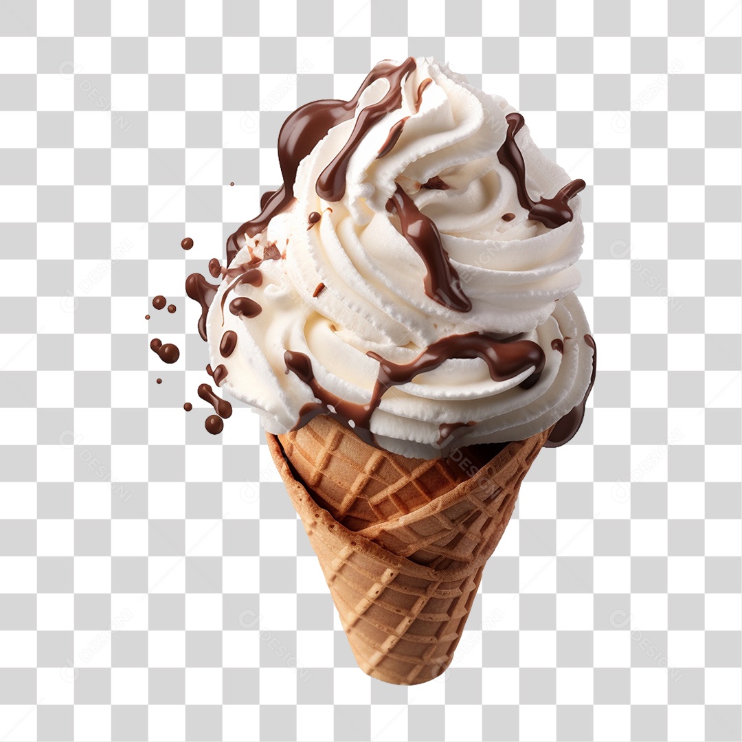 Casquinha de Sorvete PNG Transparente