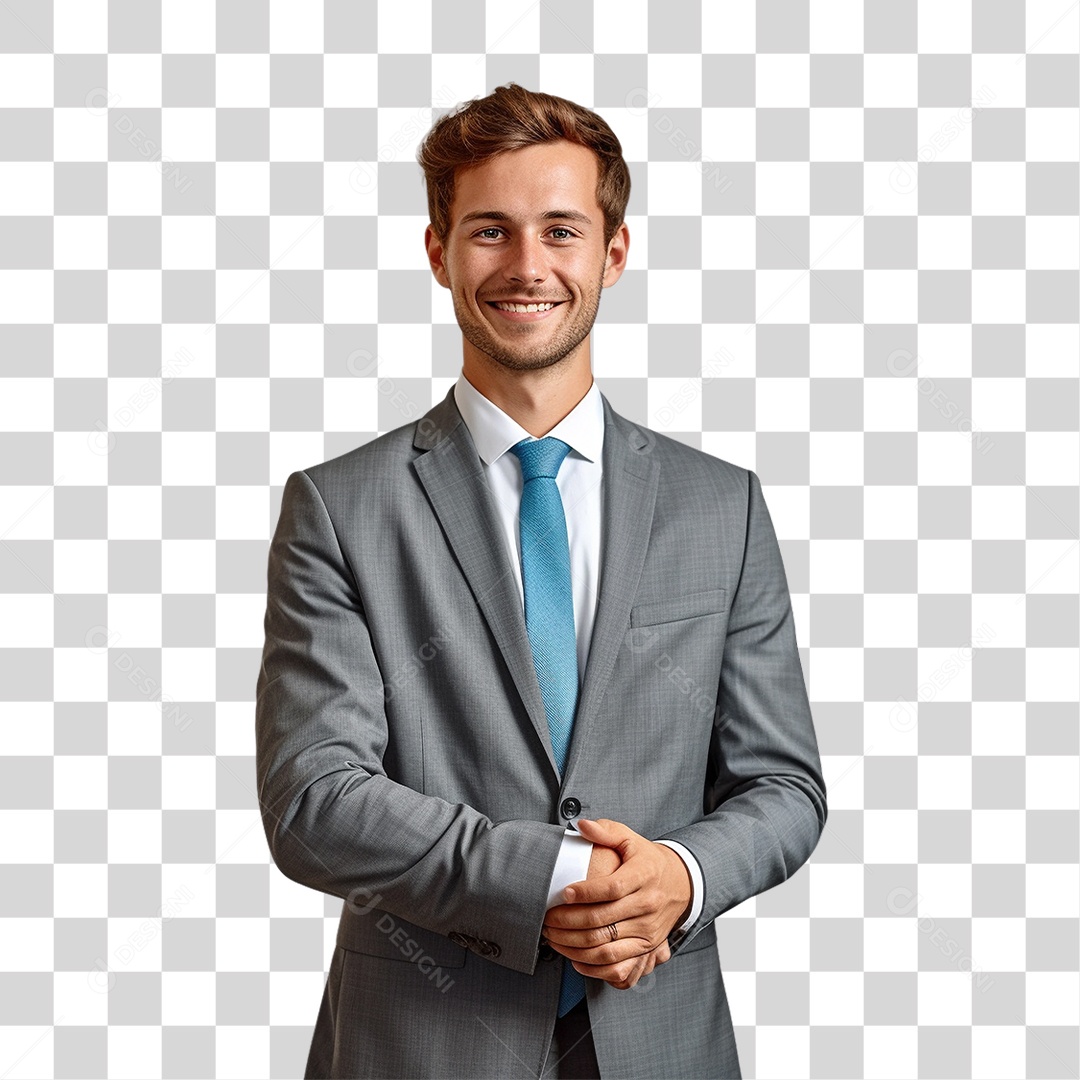 Homem de Terno PNG Transparente