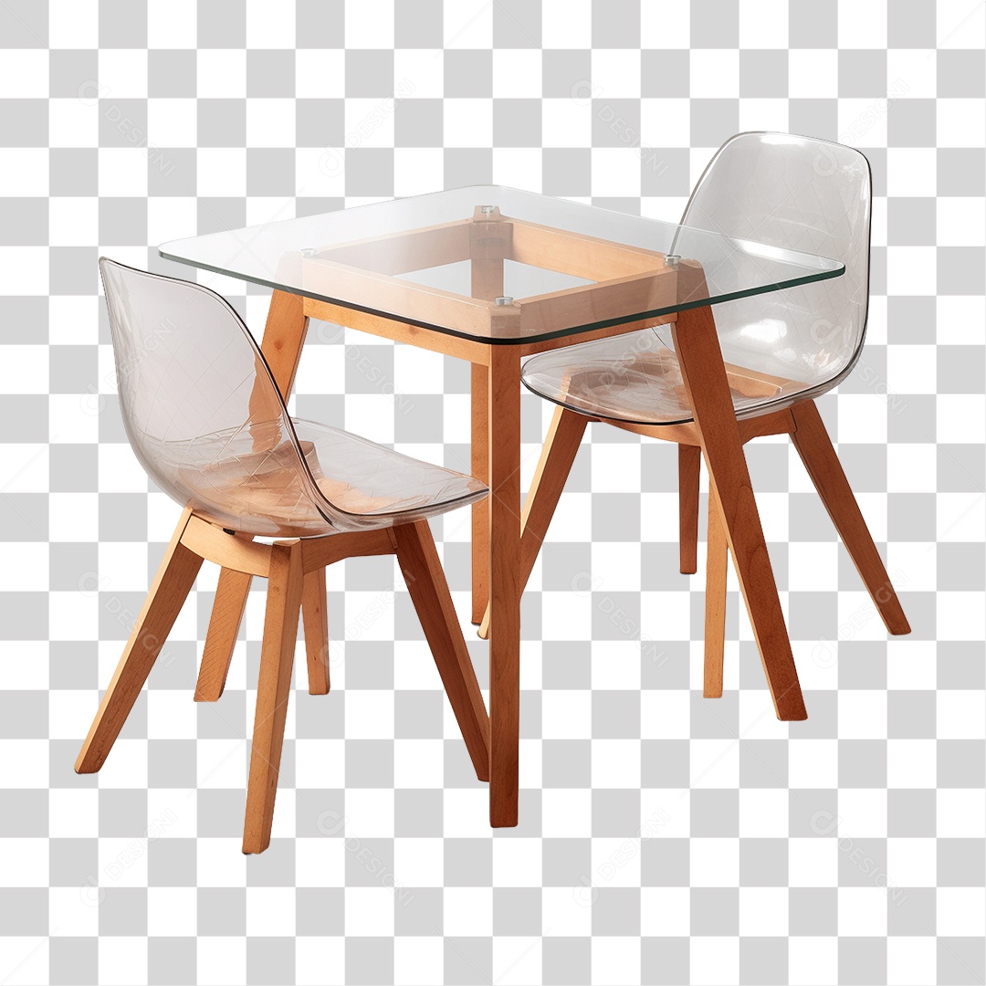 Mesa com Cadeiras PNG Transparente