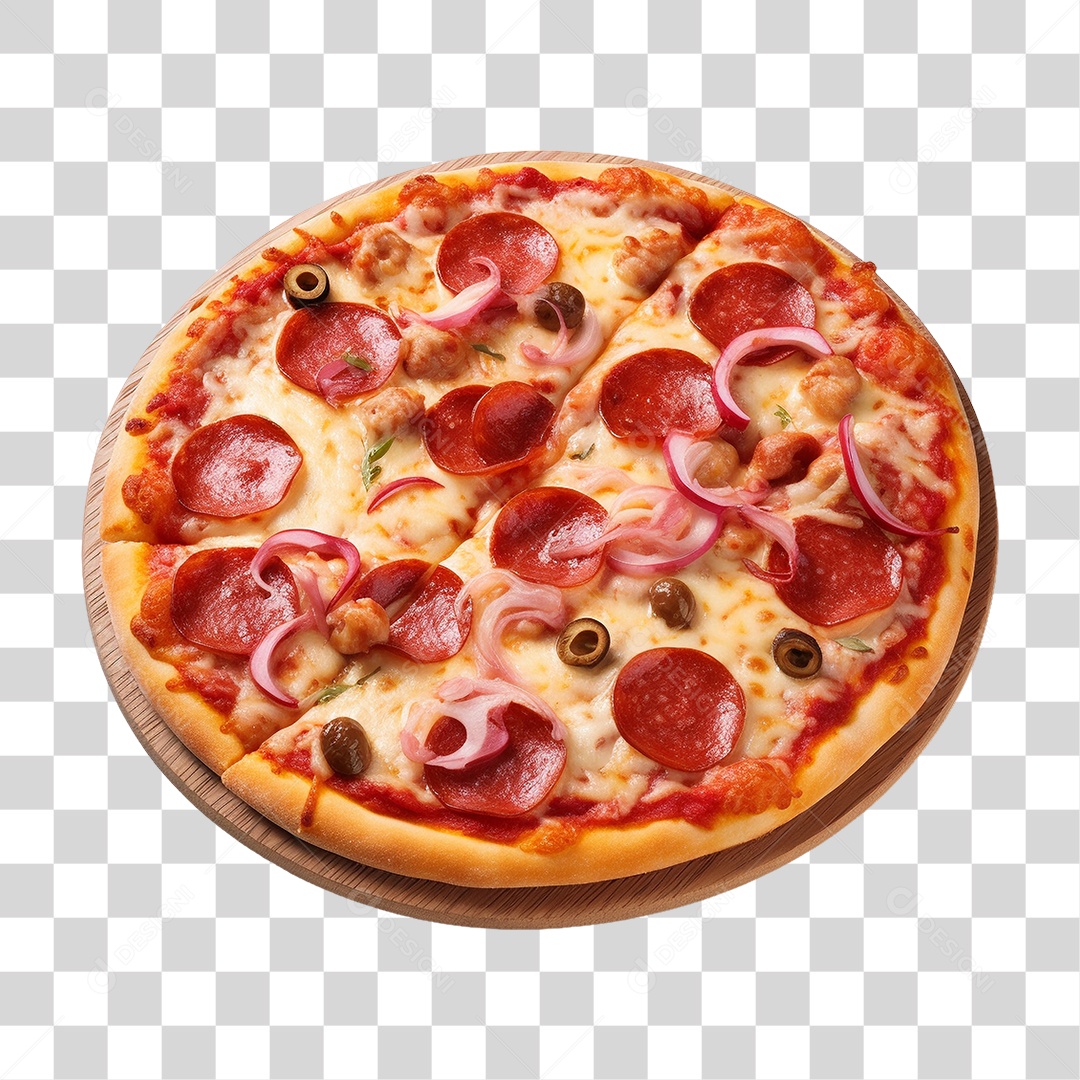 Pizza Vários Sabores PNG Transparente