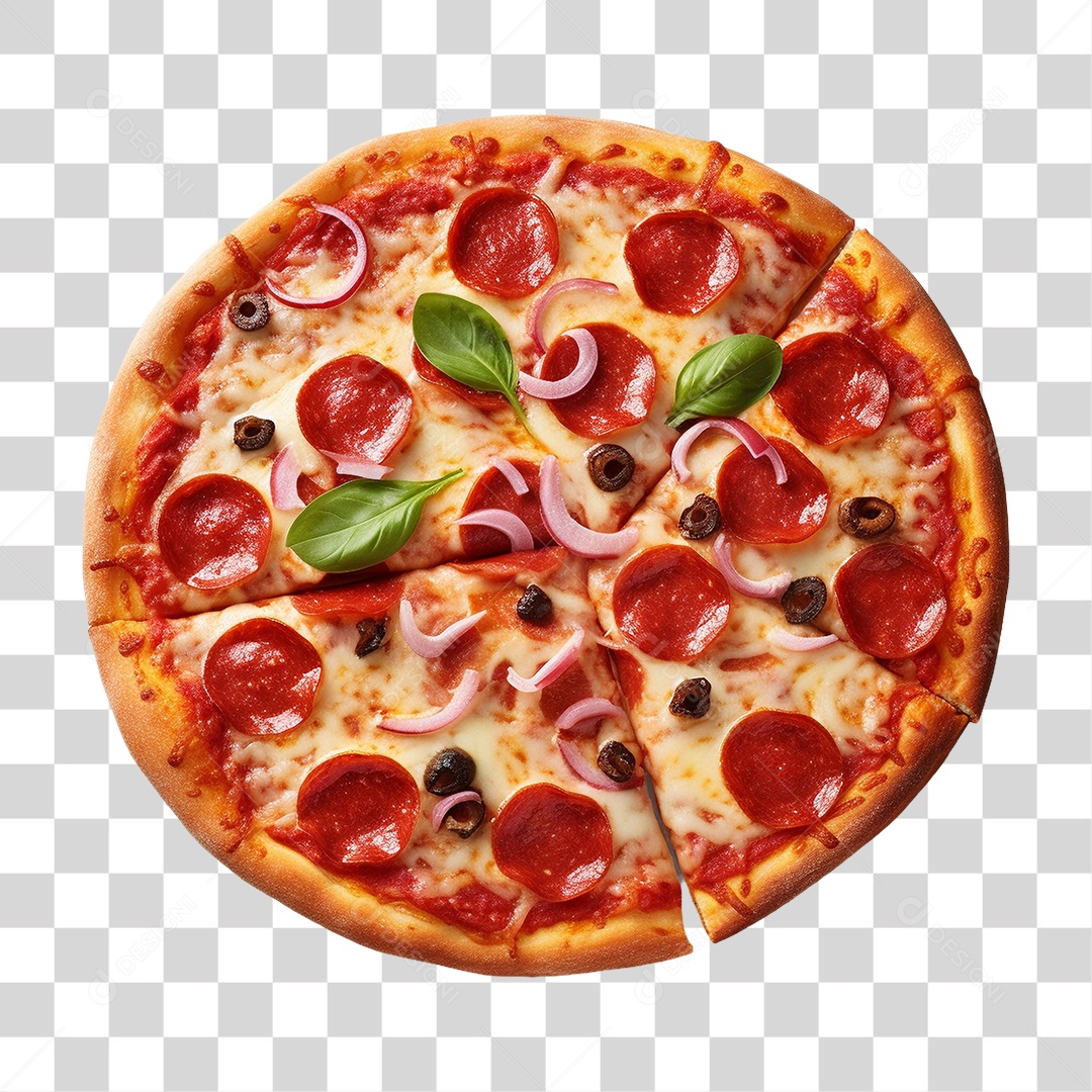 Pizza Vários Sabores PNG Transparente
