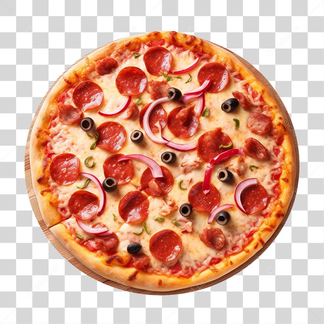 Pizza Vários Sabores PNG Transparente