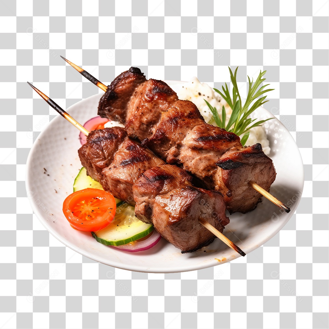Espetinho Churrasquinho PNG Transparente