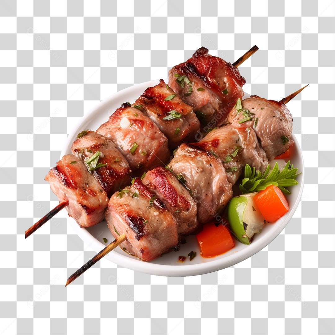Espetinho Churrasquinho PNG Transparente