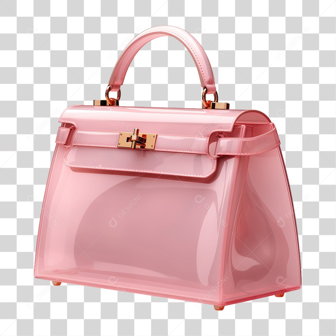 Bolsa Rosa PNG Transparente